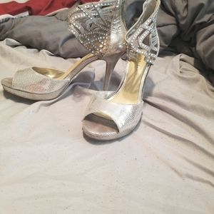 Silver heels